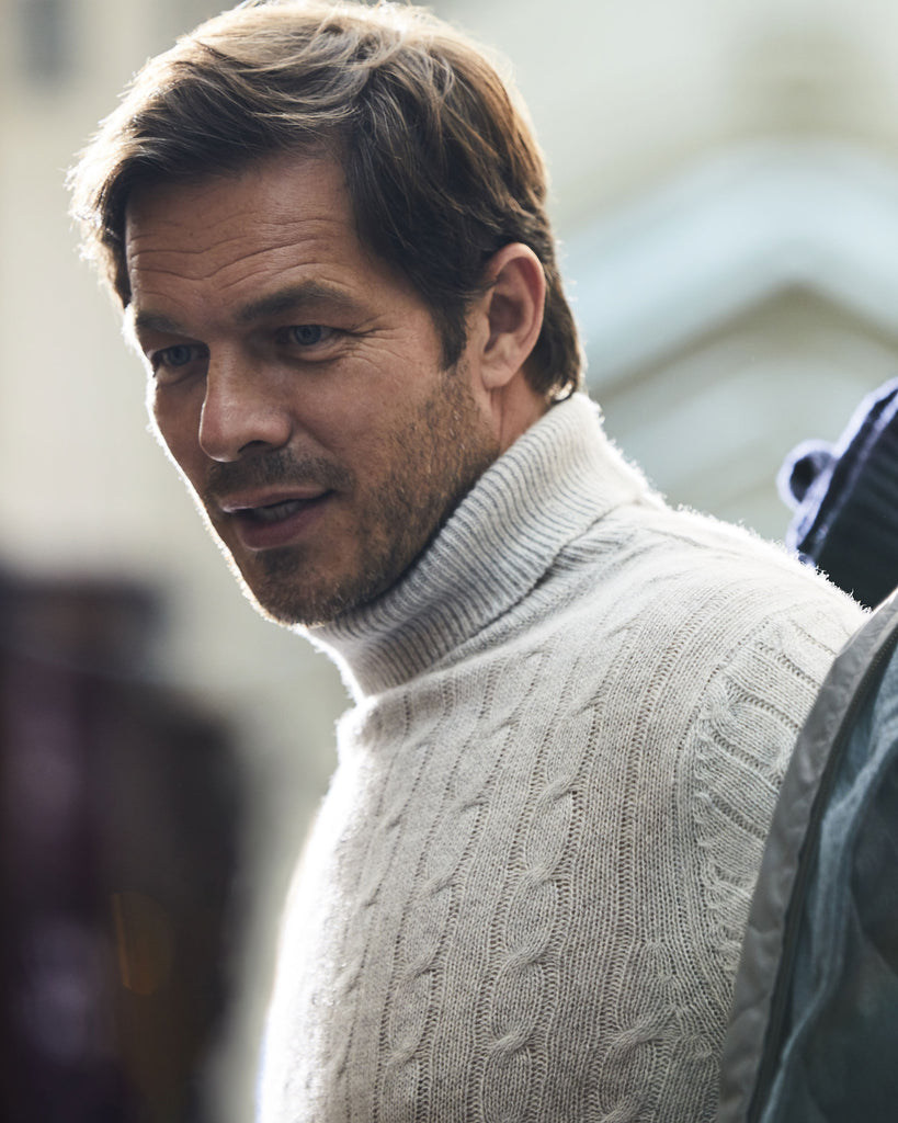 N.Peal Cable Roll Neck NPG-299B