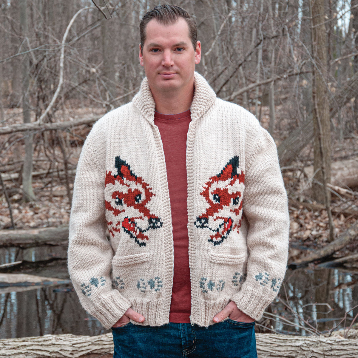 Mary Maxim Wolf Cardigan Knit Kit (Project Hail Mary Version)
